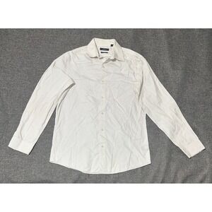 Marc Anthony Slim Fit Men's 16 34-35 Striped Long Sleeve Shirt